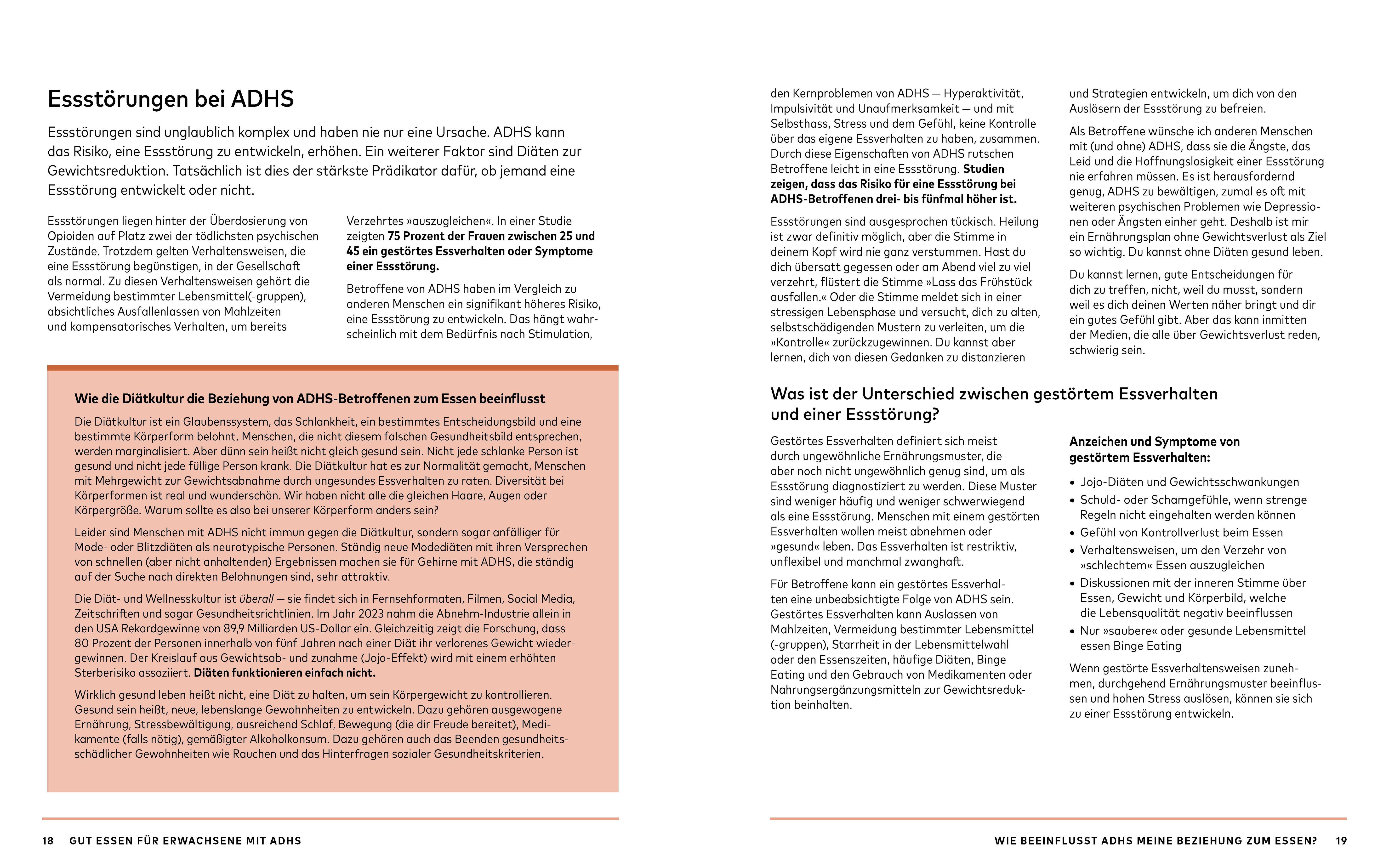 Beispielinhalt (Bild) Gesunde Ernährung für Erwachsene mit ADHS