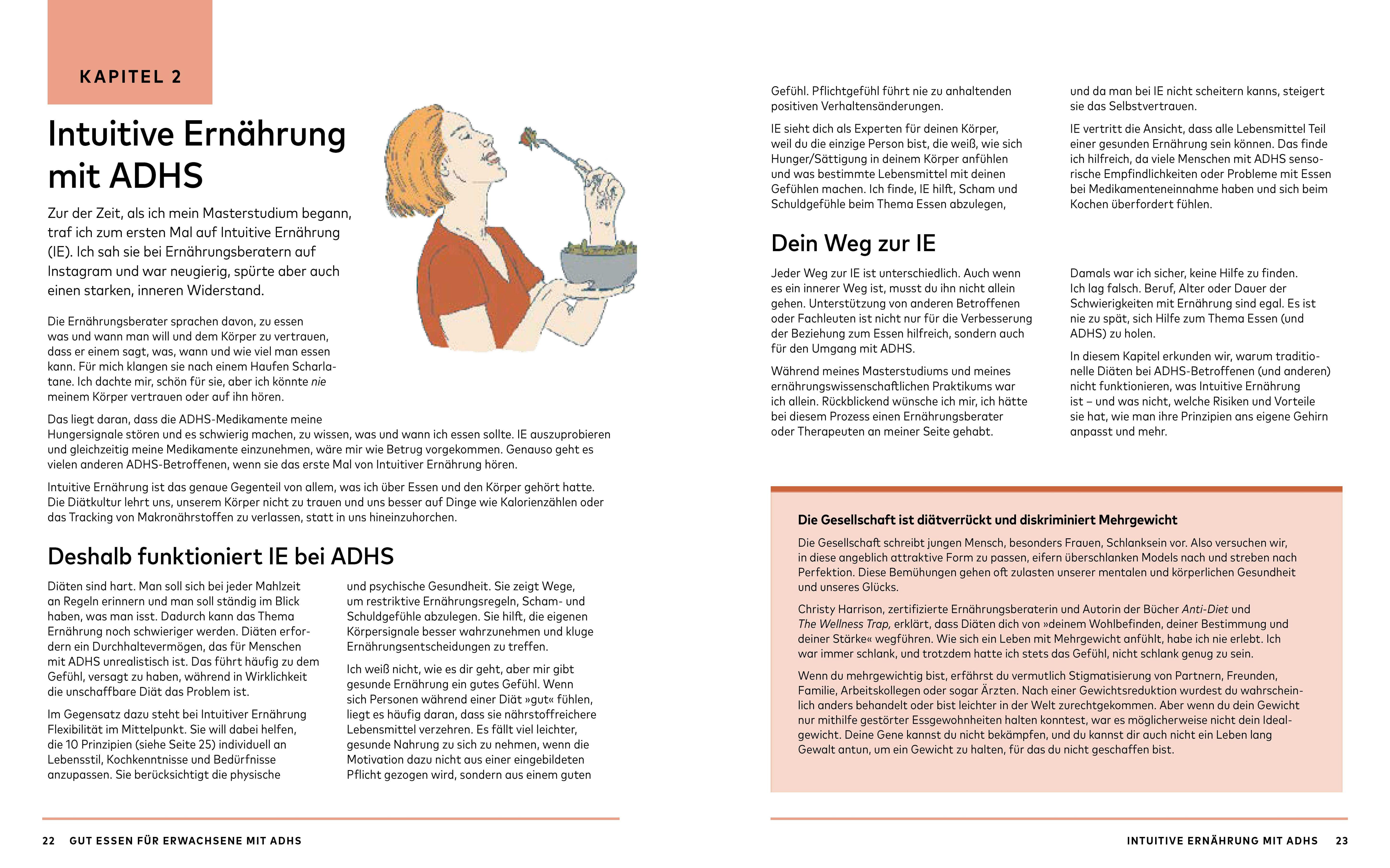 Beispielinhalt (Bild) Gesunde Ernährung für Erwachsene mit ADHS