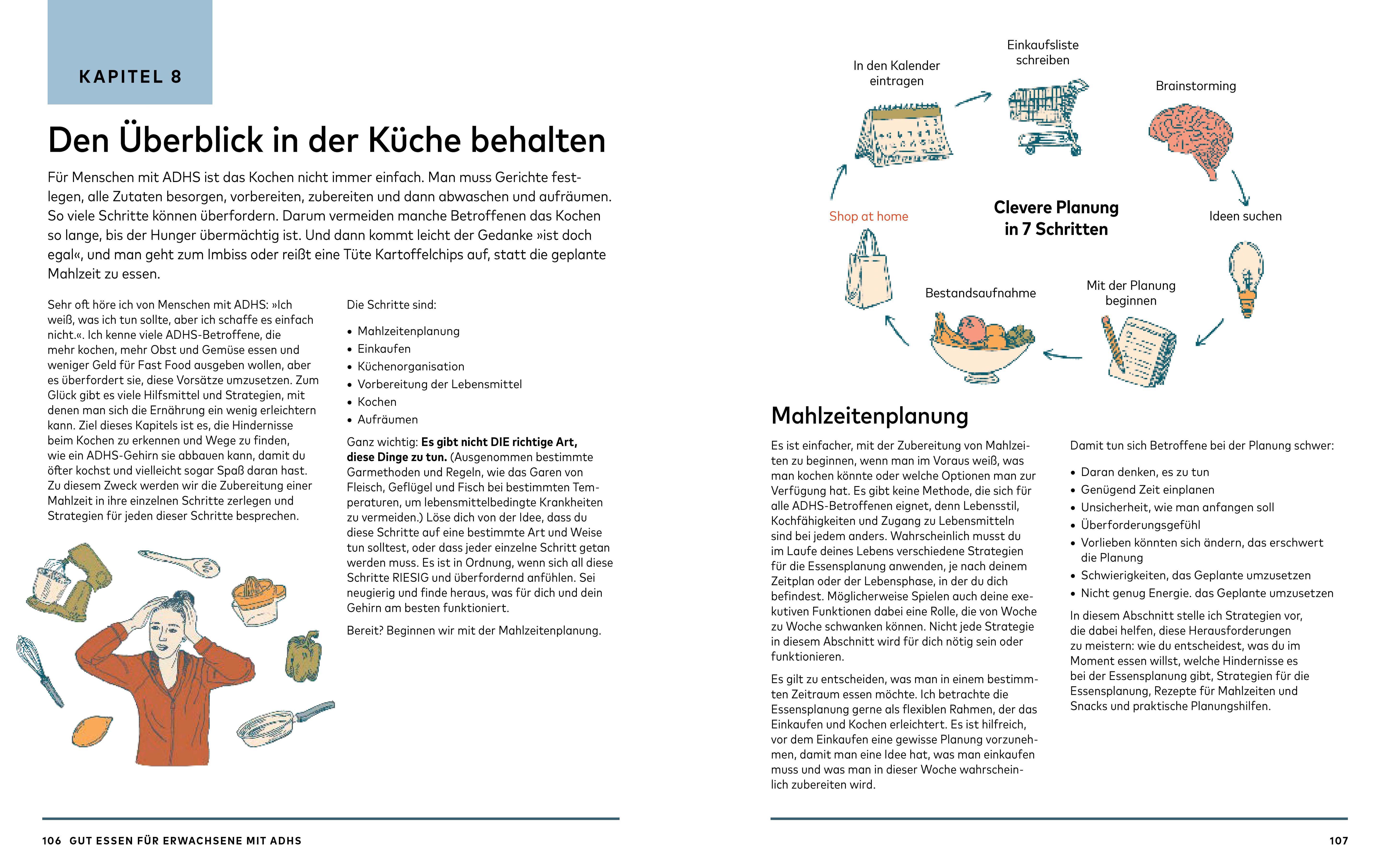 Beispielinhalt (Bild) Gesunde Ernährung für Erwachsene mit ADHS