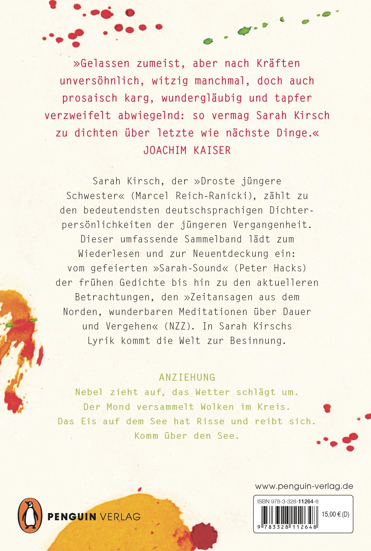 Beispielinhalt (Bild) Sämtliche Gedichte