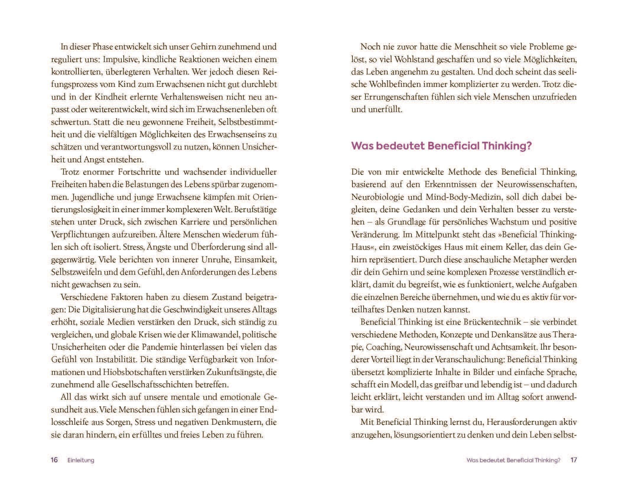 Beispielinhalt (Bild) Glück entsteht im Kopf