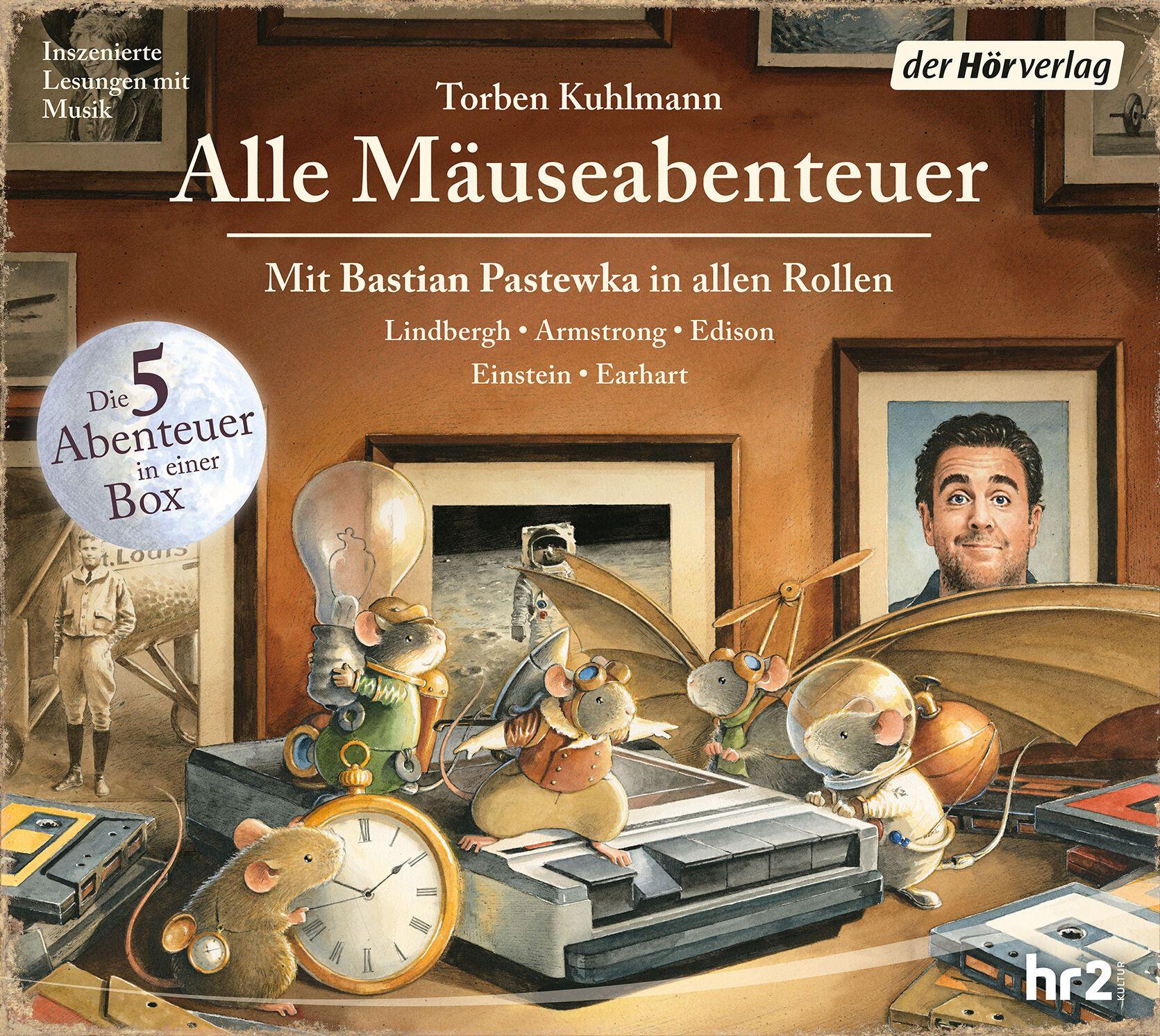 Beispielinhalt (Bild) Alle Mäuseabenteuer: Lindbergh - Armstrong - Edison - Einstein - Earhart