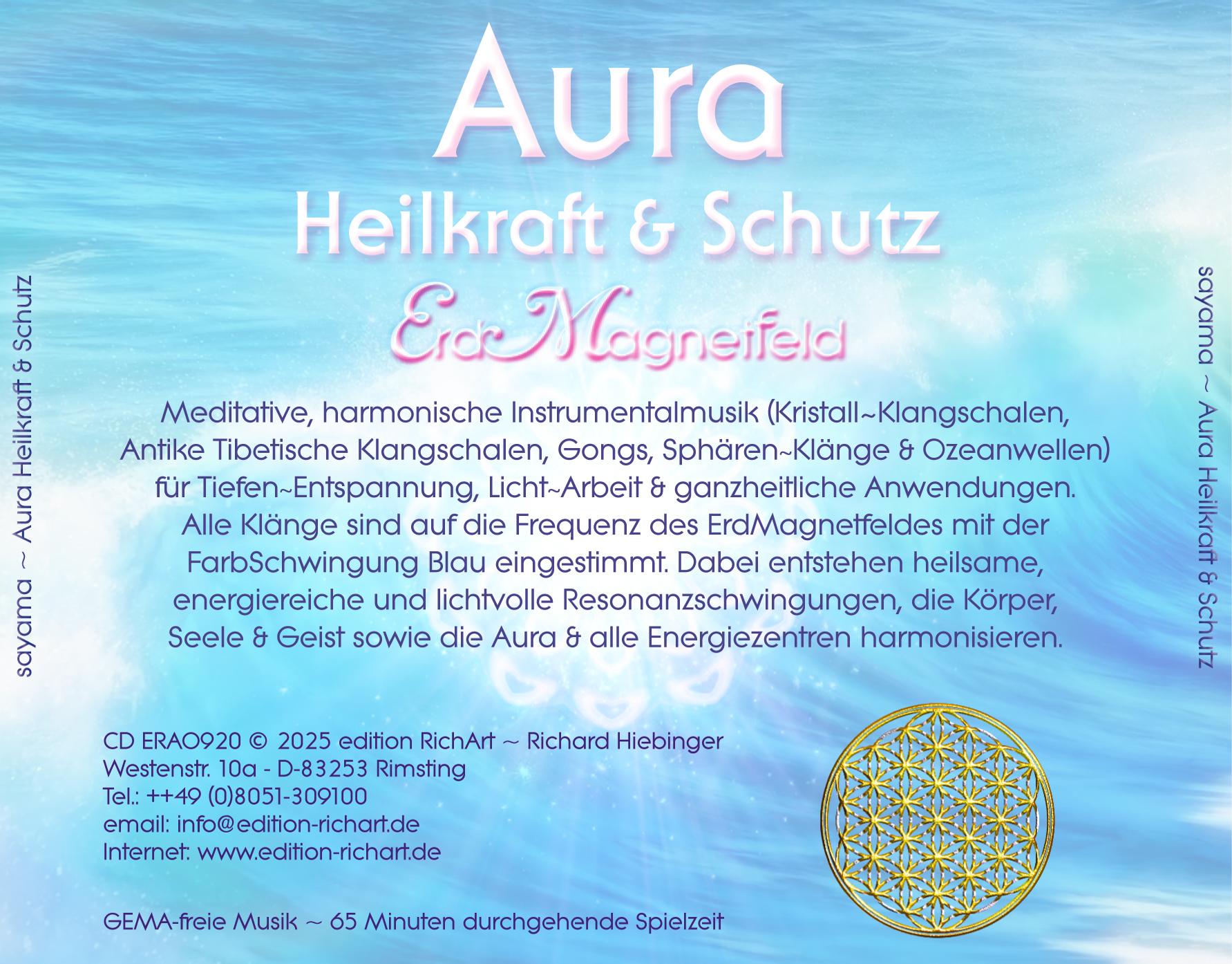Rückseitencover AURA - HEILKRAFT & SCHUTZ: Schwingungen des ErdMagnetfelds