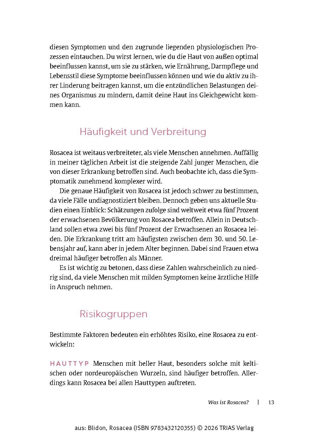 Beispielinhalt (Bild) Rosacea