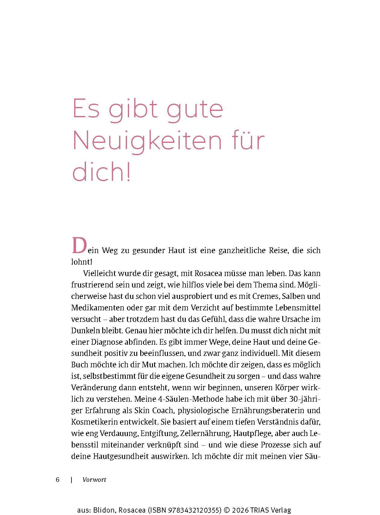 Beispielinhalt (Bild) Rosacea