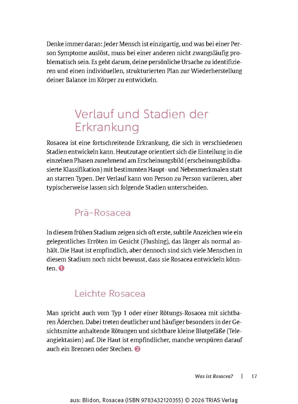 Beispielinhalt (Bild) Rosacea