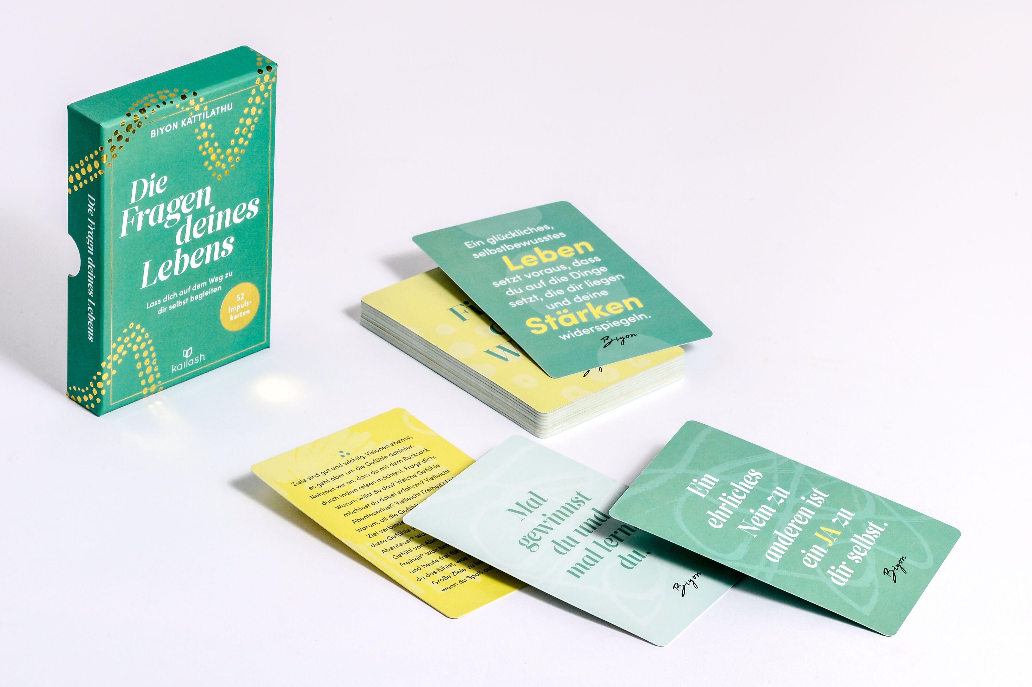 Beispielinhalt (Bild) Die Fragen deines Lebens - Das Kartenset