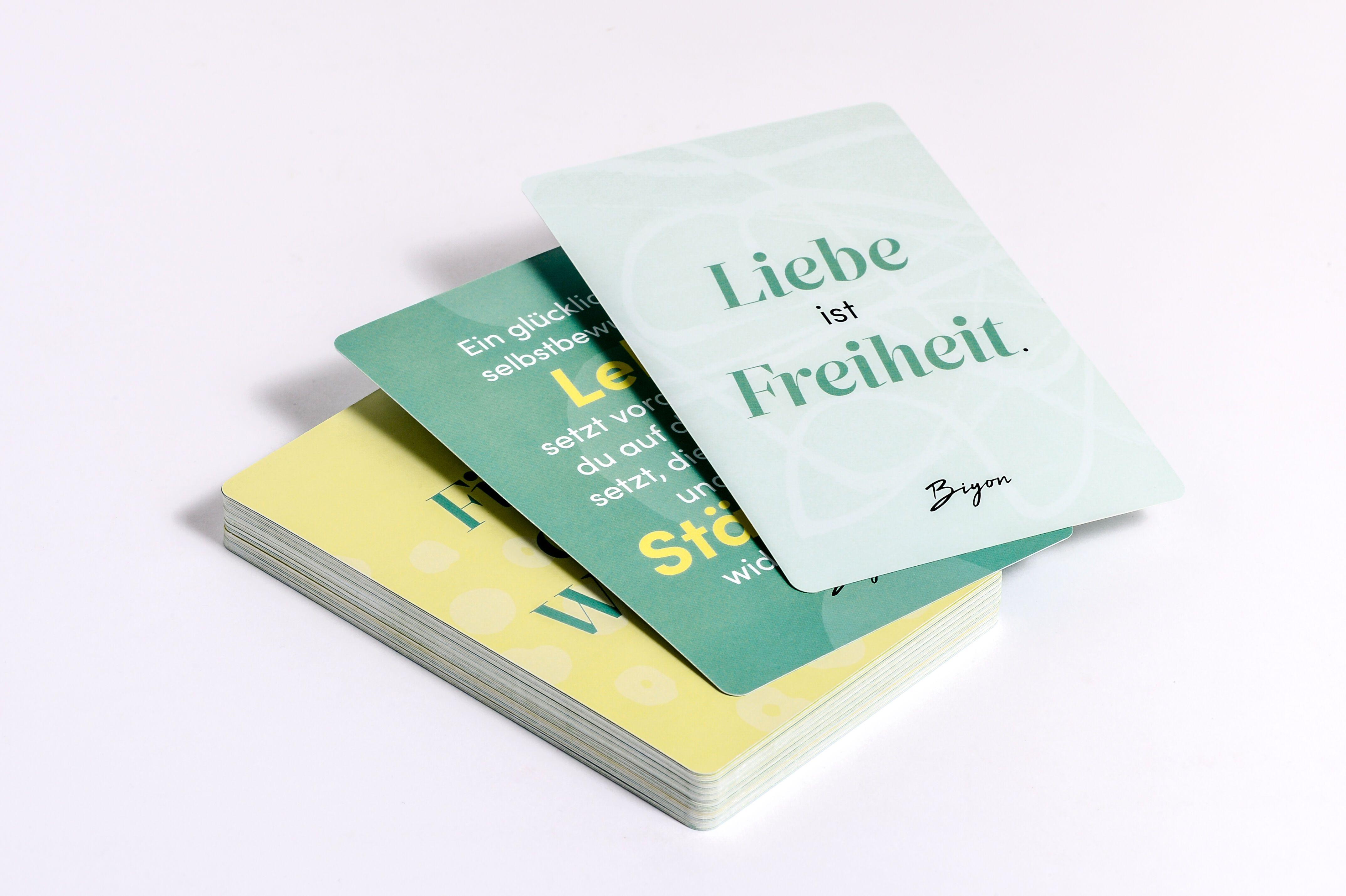 Beispielinhalt (Bild) Die Fragen deines Lebens - Das Kartenset