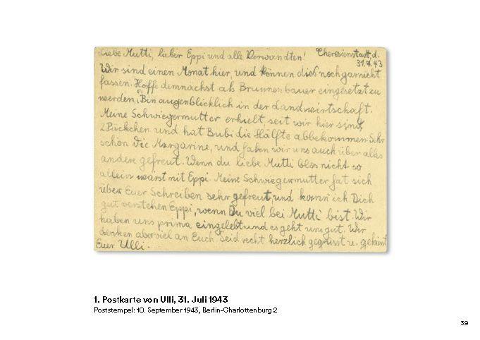 Beispielinhalt (Bild) "Liebe Mutti!" Postkarten aus Theresienstadt 1943-1944 mit künstlerischen Arbeiten von Inbar Chotzen