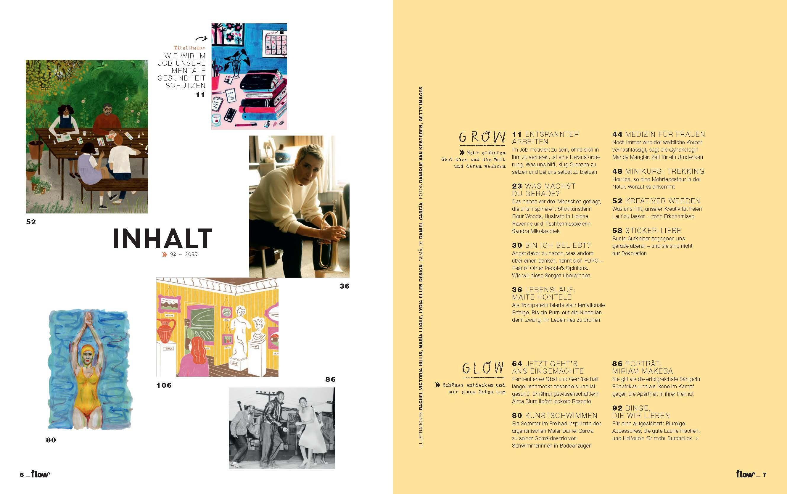 Beispielinhalt (Bild) Flow Nummer 92 (6/2025)