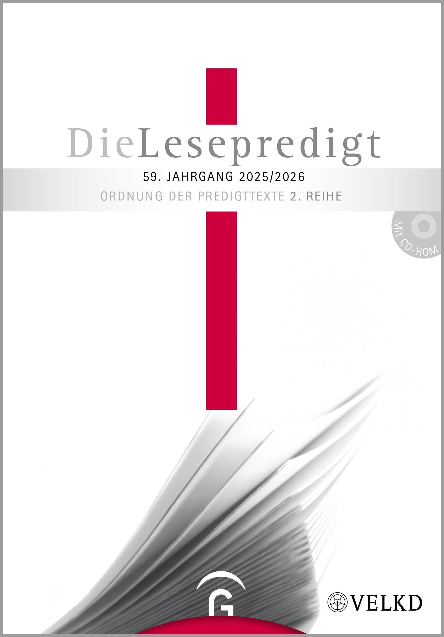 Vorderes Coverbild Die Lesepredigt 2025/2026
