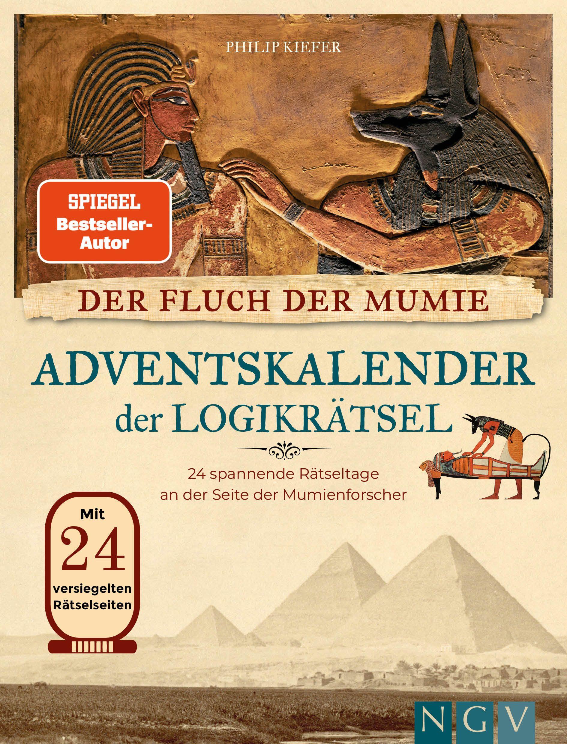 Vorderes Coverbild Der Fluch der Mumie Adventskalender der Logikrätsel
