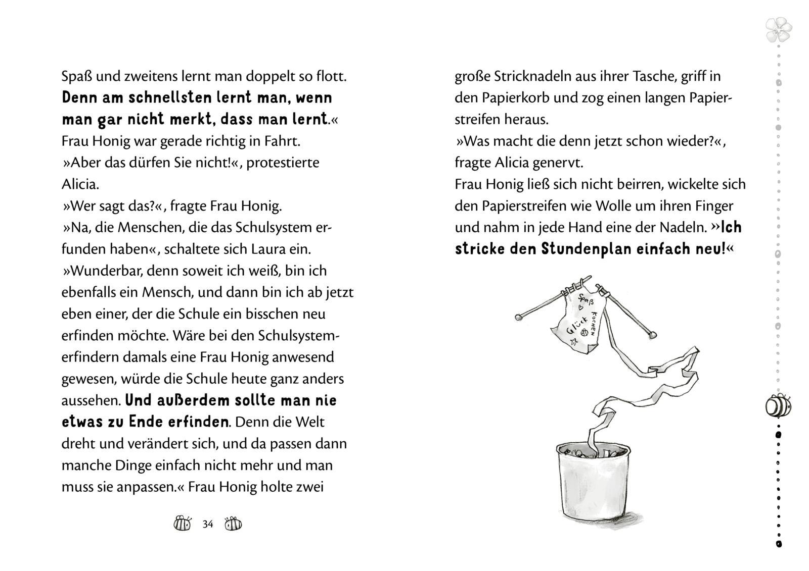 Beispielinhalt (Bild) Frau Honig: Frau Honig und die Schule der Fantasie
