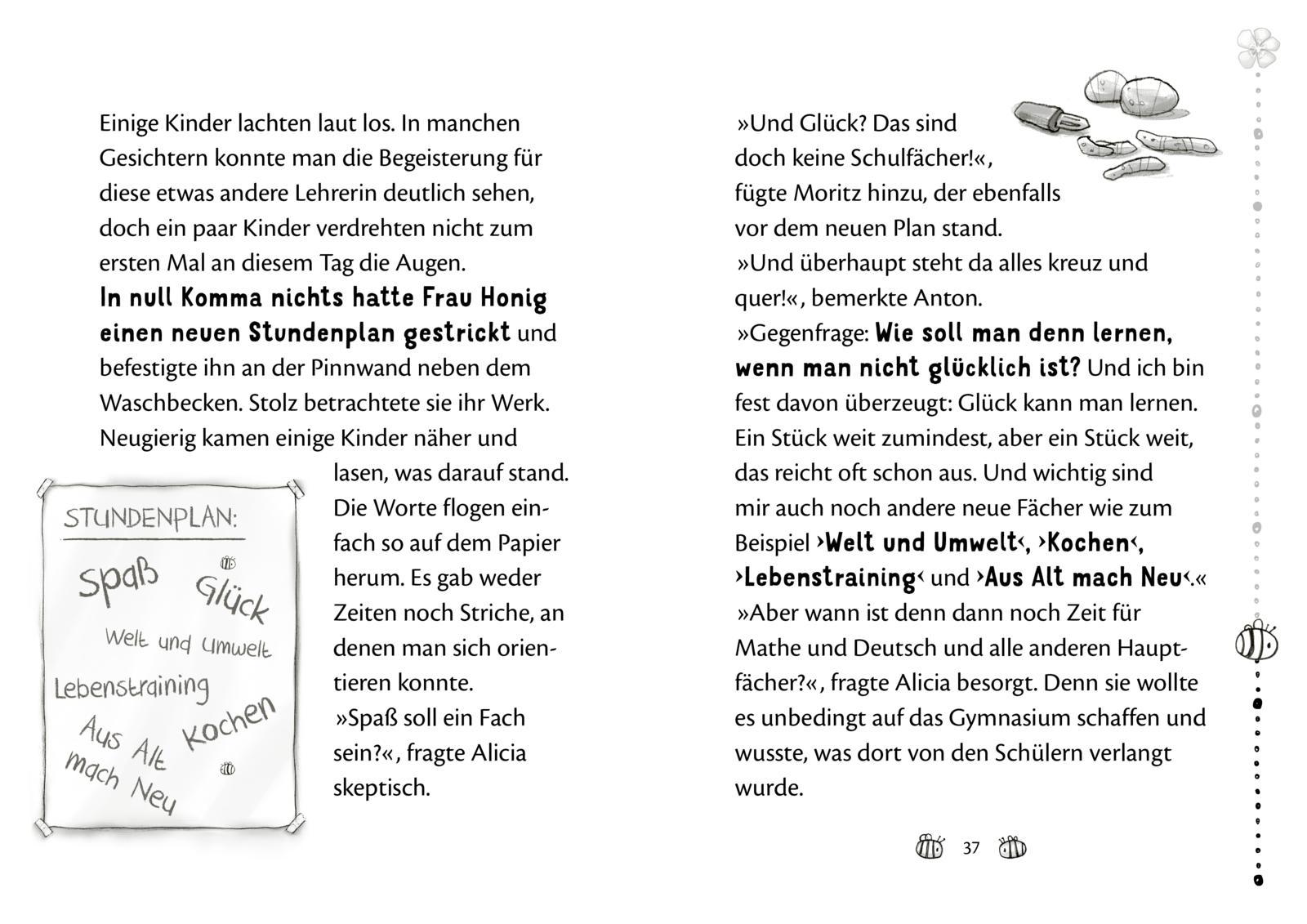 Beispielinhalt (Bild) Frau Honig: Frau Honig und die Schule der Fantasie