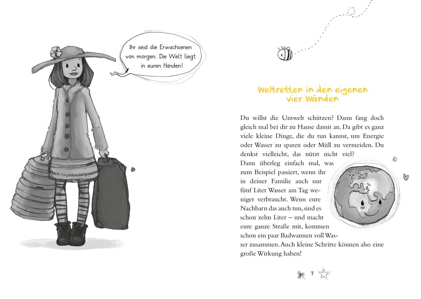 Beispielinhalt (Bild) Frau Honig: Frau Honigs kleines Weltretter-Buch