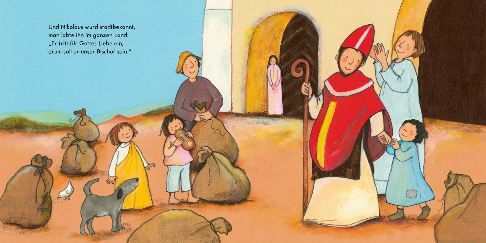 Beispielinhalt (Bild) Dein kleiner Begleiter: Das erste Buch vom heiligen Nikolaus