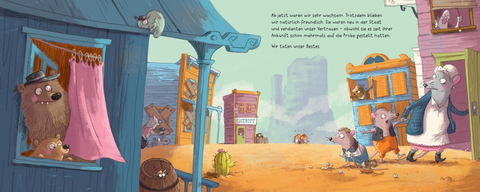 Beispielinhalt (Bild) Fünf Fremde in Dusty Hill