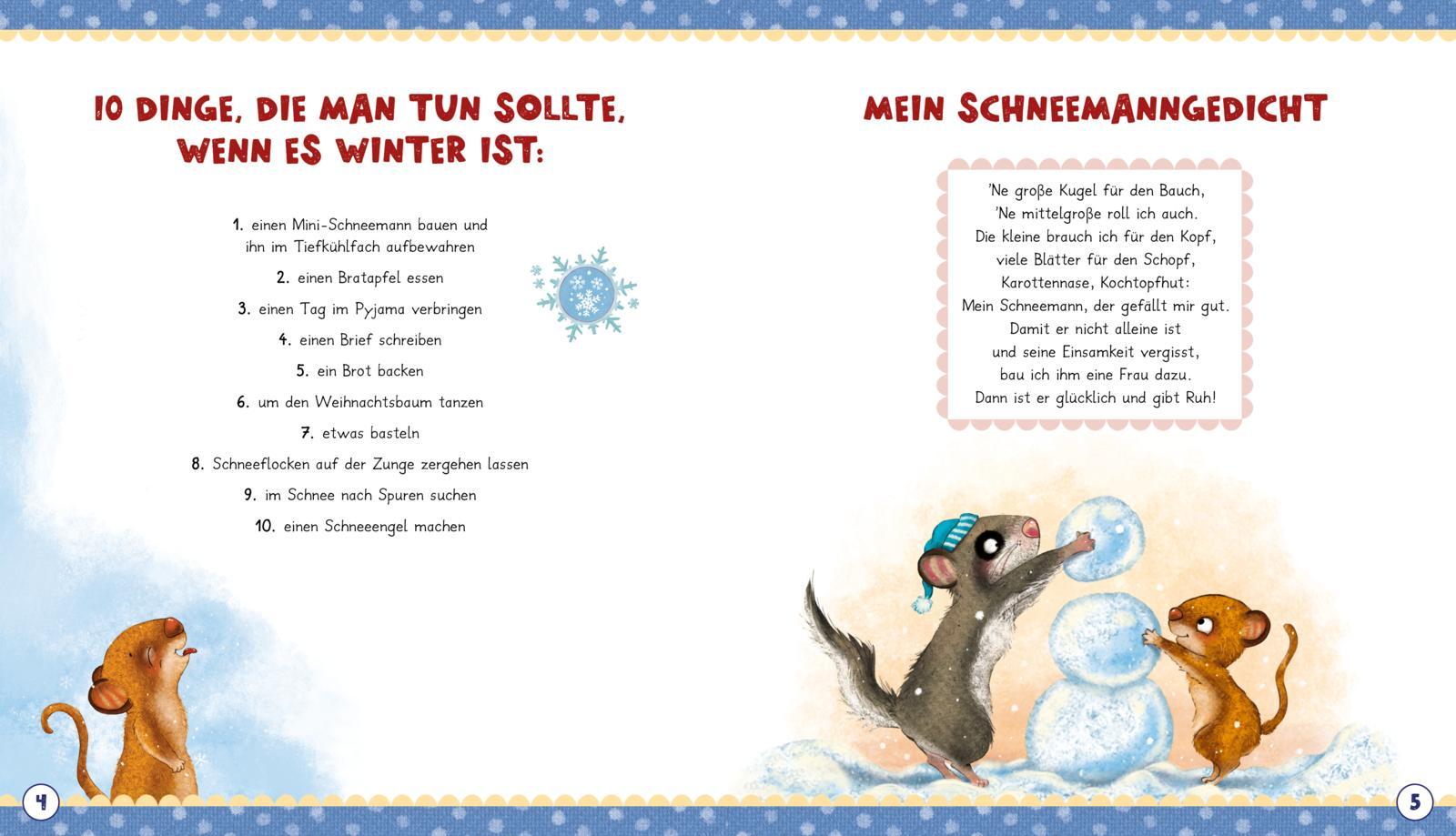 Beispielinhalt (Bild) Der kleine Siebenschläfer: Das machen wir im Winter!