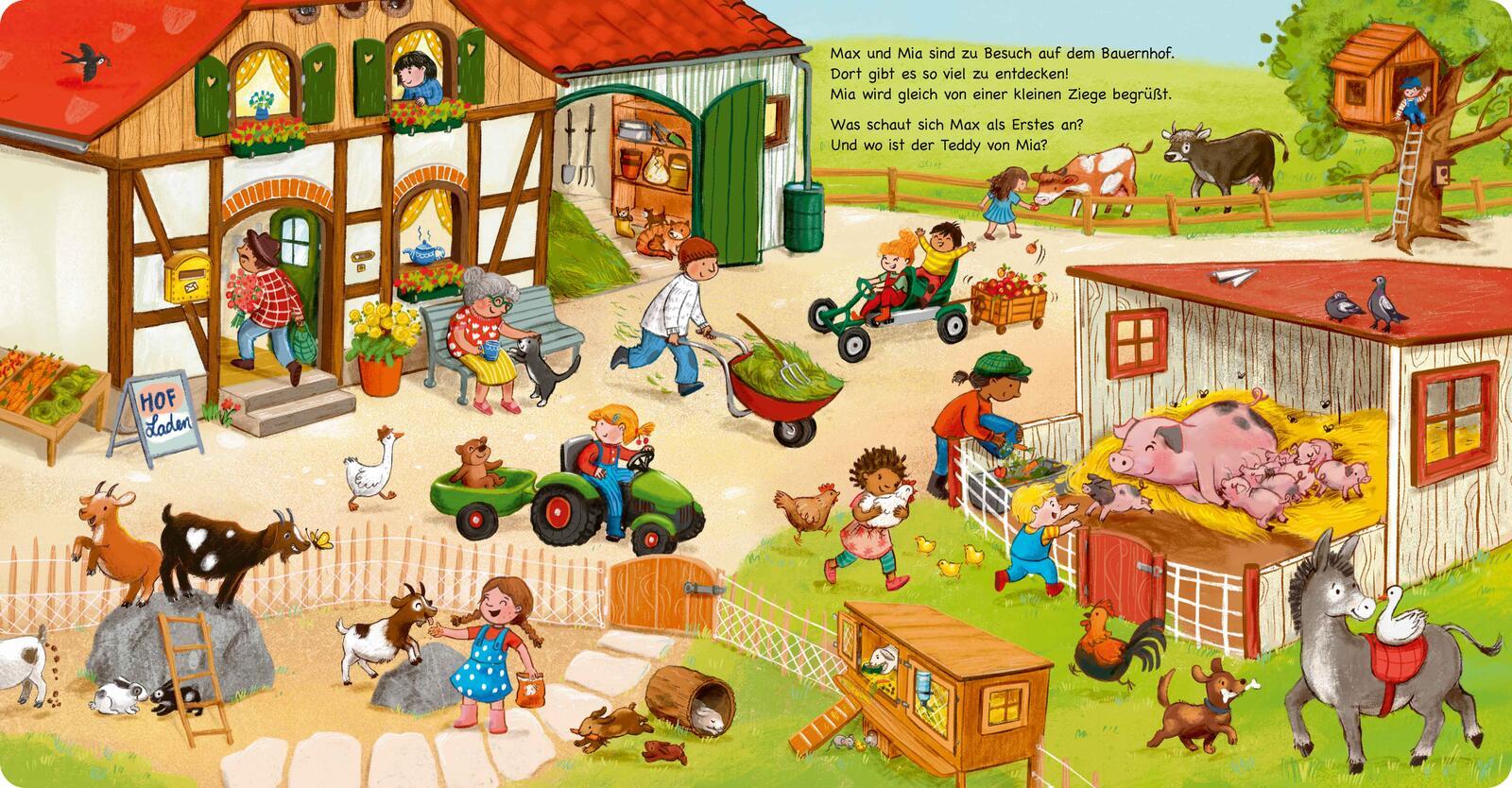 Beispielinhalt (Bild) Mein allererstes Wimmelbuch: Auf dem Bauernhof