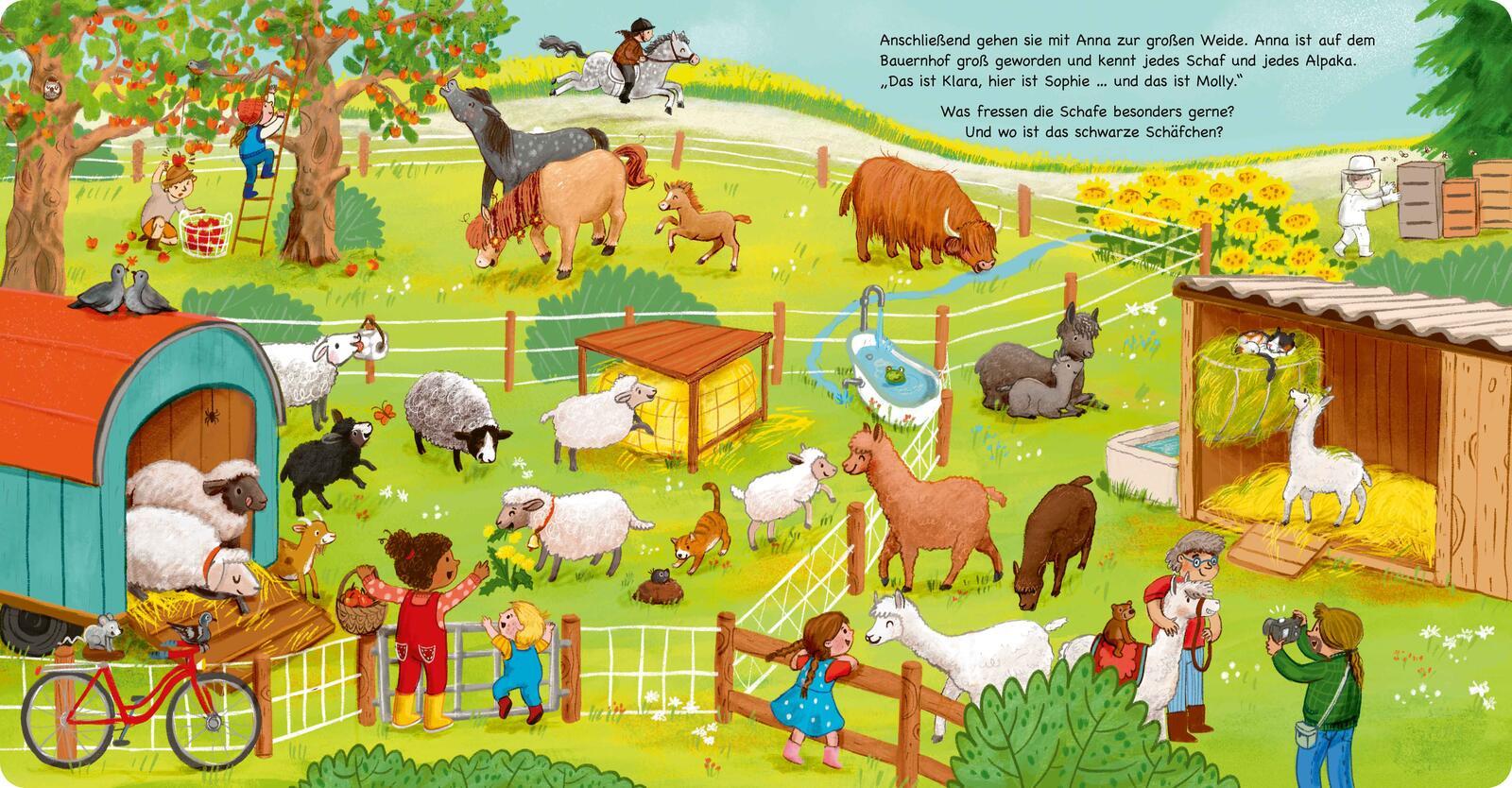 Beispielinhalt (Bild) Mein allererstes Wimmelbuch: Auf dem Bauernhof