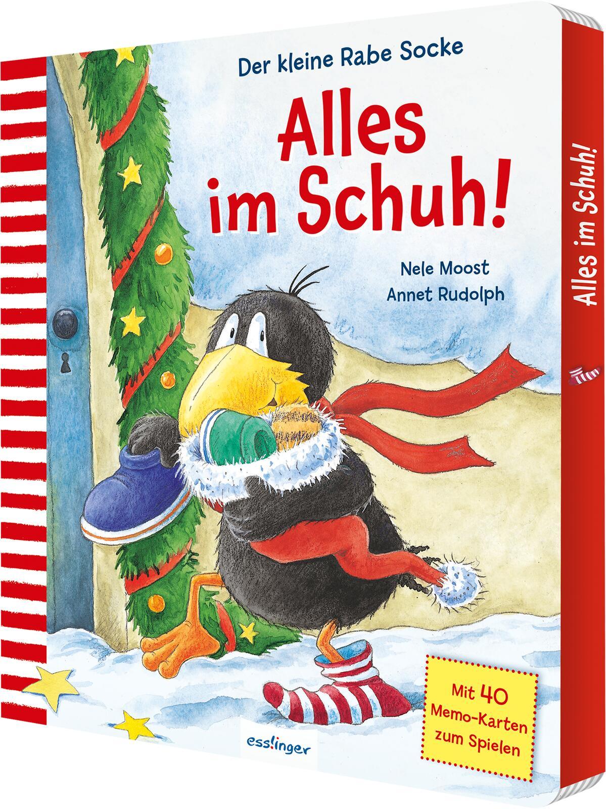 Vorderes Coverbild Der kleine Rabe Socke: Alles im Schuh! Mit Memo-Spiel