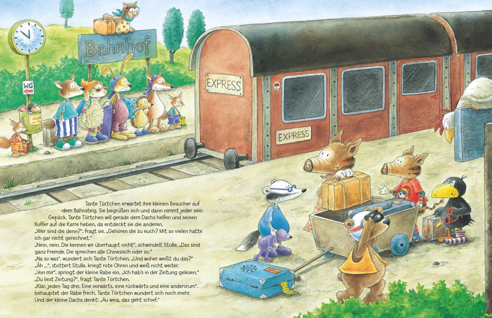 Beispielinhalt (Bild) Der kleine Rabe Socke: Alles Abenteuer vom kleinen Raben Socke