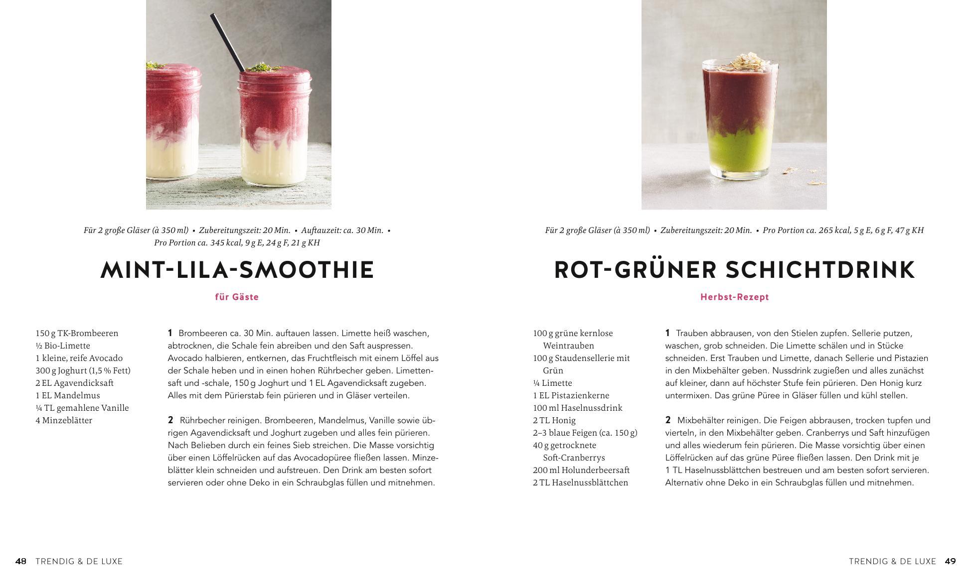 Beispielinhalt (Bild) Smoothies