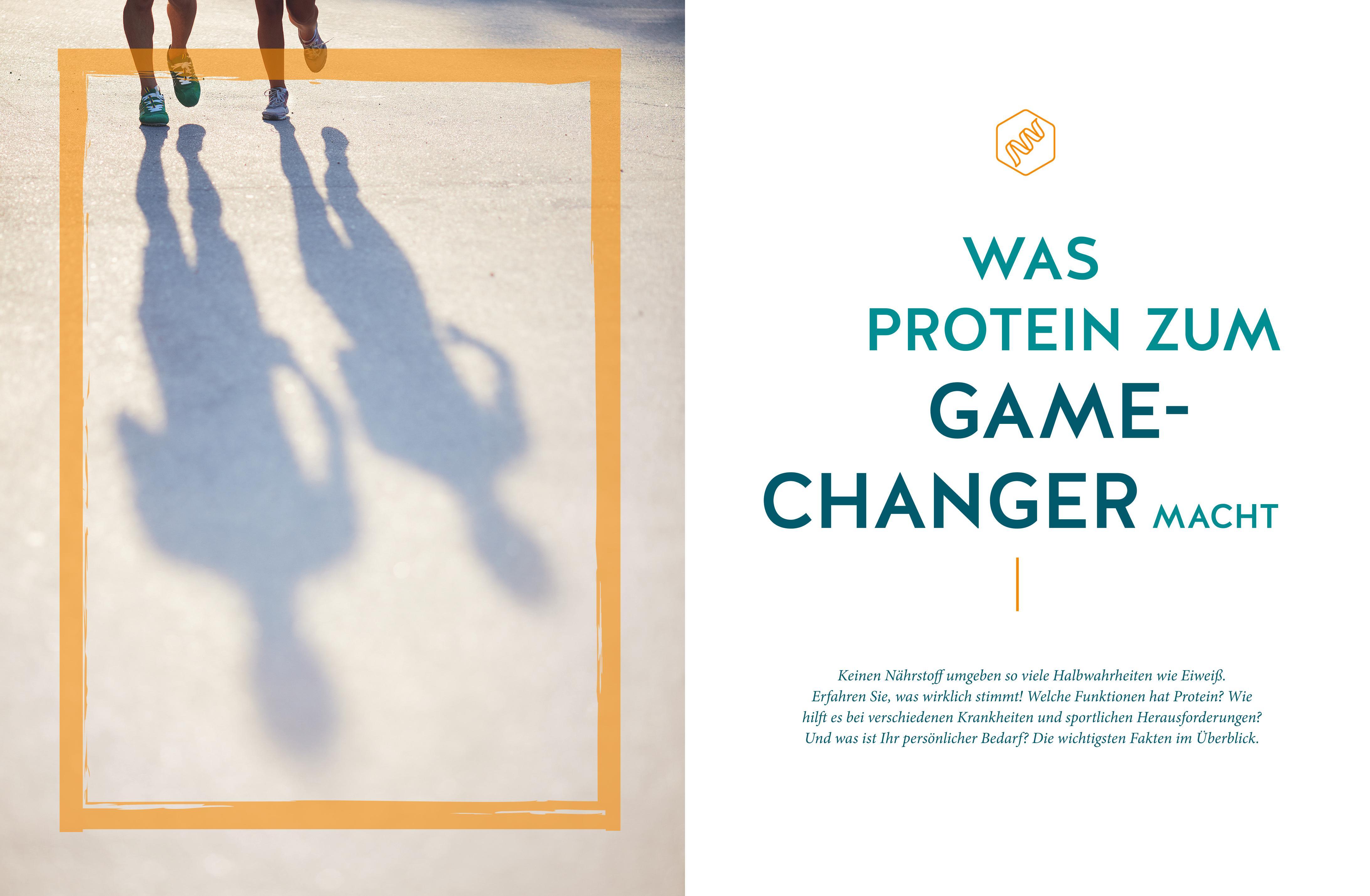 Beispielinhalt (Bild) Gamechanger Protein