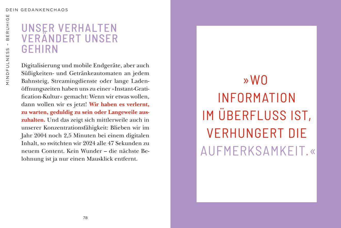 Beispielinhalt (Bild) Die 1-Minuten-Strategie gegen mentale Erschöpfung