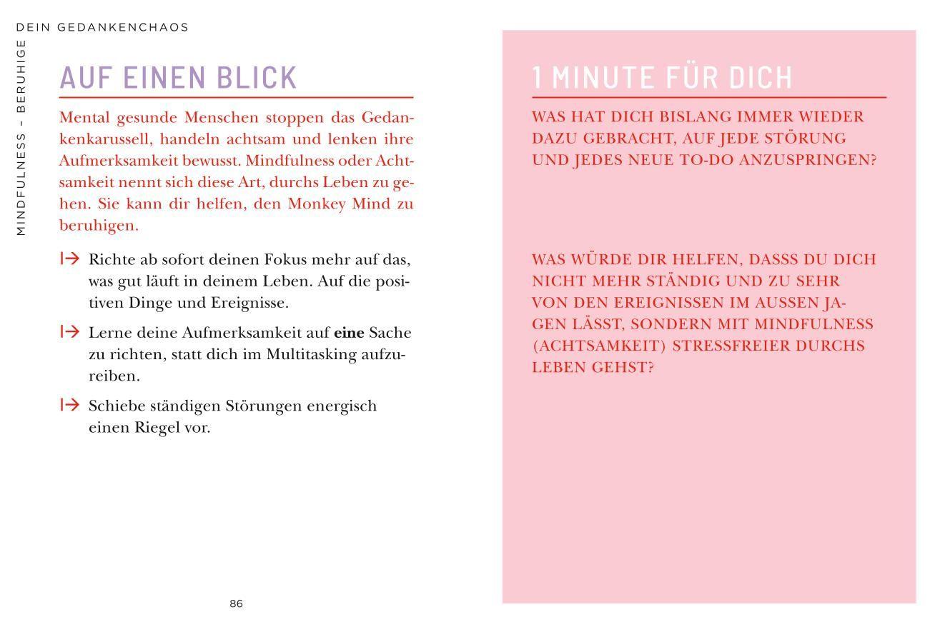 Beispielinhalt (Bild) Die 1-Minuten-Strategie gegen mentale Erschöpfung