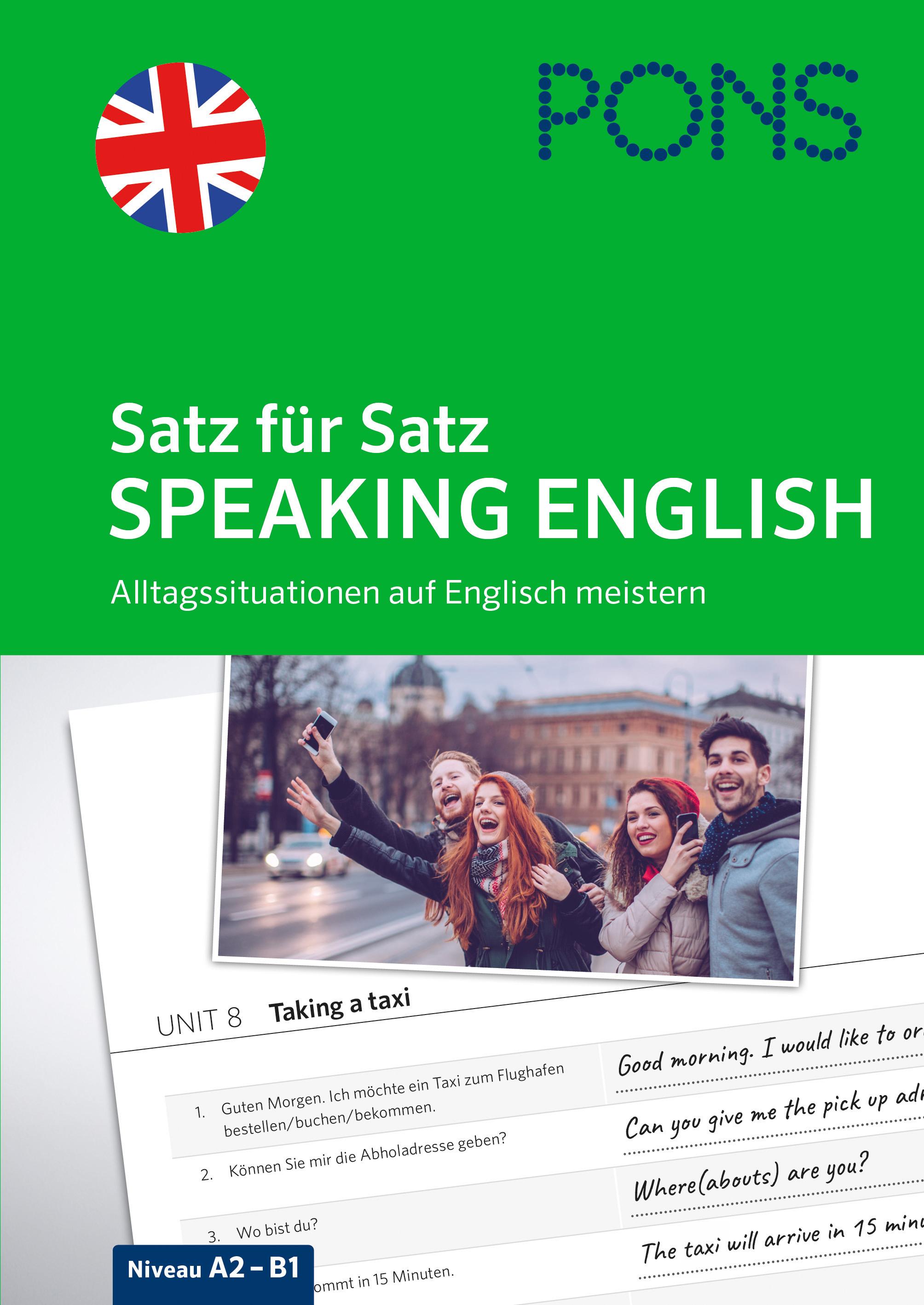Vorderes Coverbild PONS Satz für Satz Speaking English