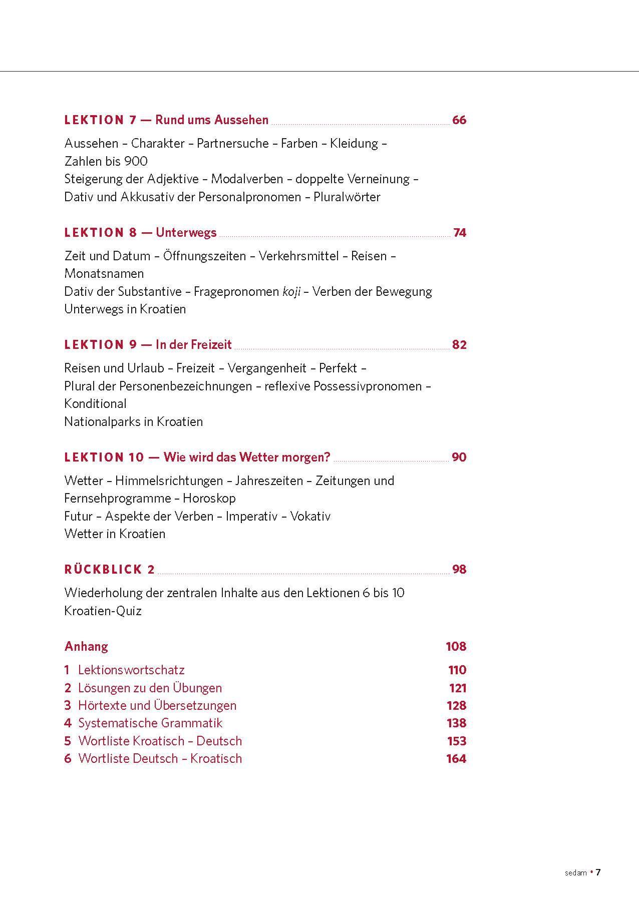 Beispielinhalt (Bild) PONS Power-Sprachkurs Kroatisch