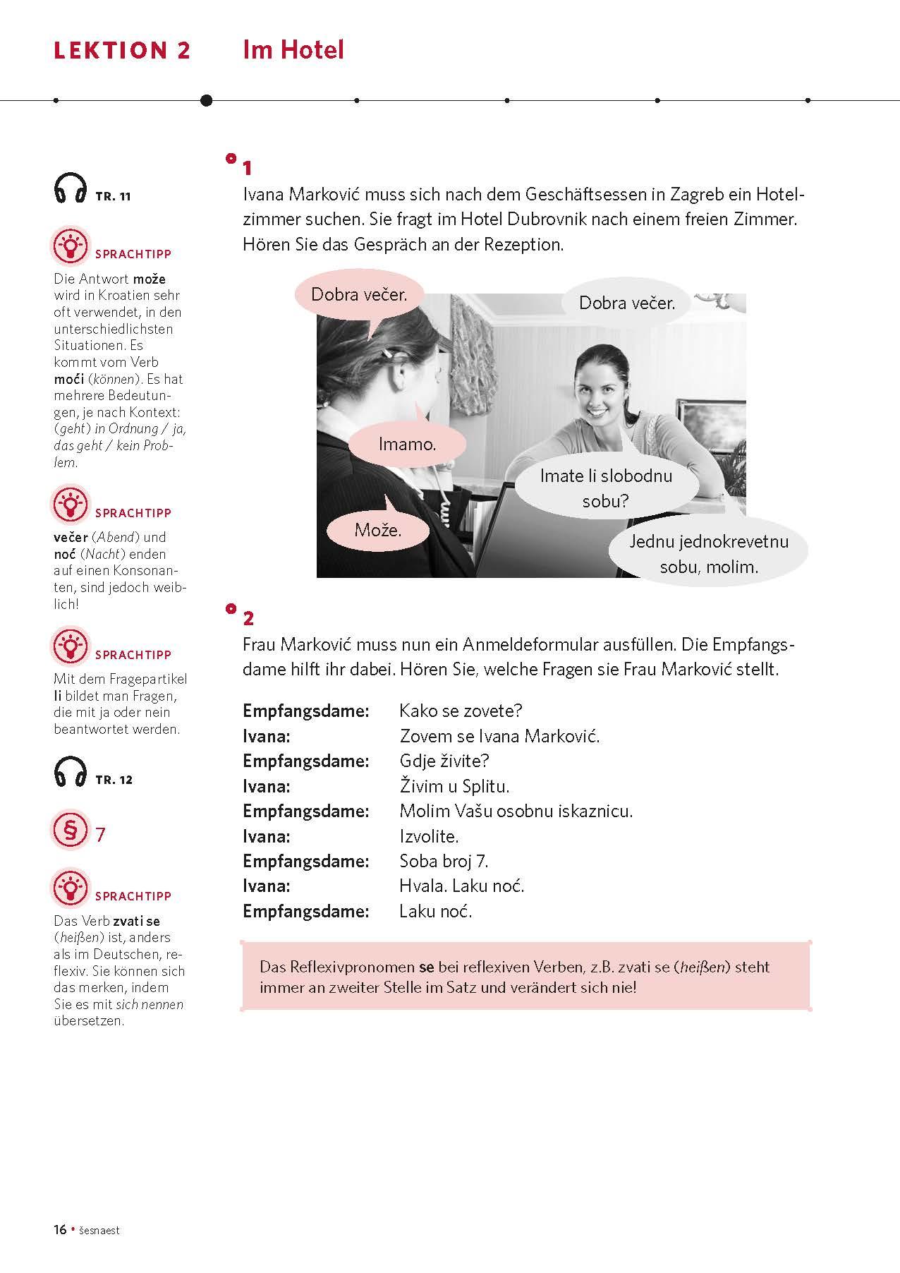 Beispielinhalt (Bild) PONS Power-Sprachkurs Kroatisch