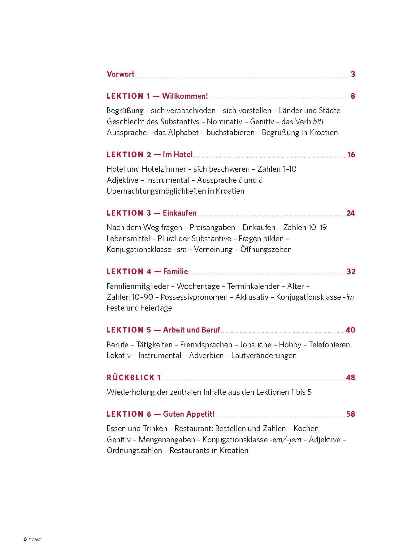 Beispielinhalt (Bild) PONS Power-Sprachkurs Kroatisch