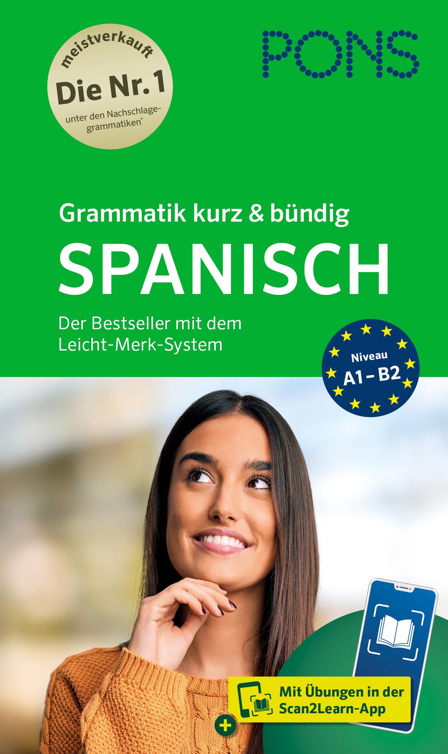 Vorderes Coverbild PONS Grammatik kurz & bündig Spanisch