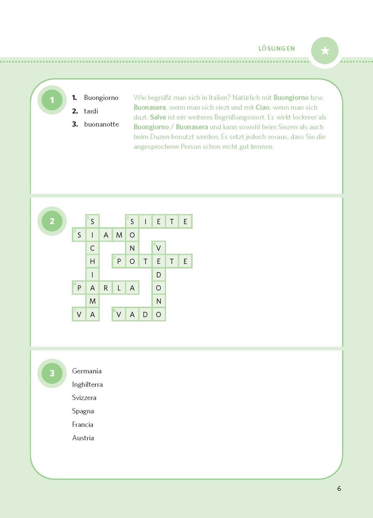 Beispielinhalt (Bild) PONS Sprachrätsel Italienisch
