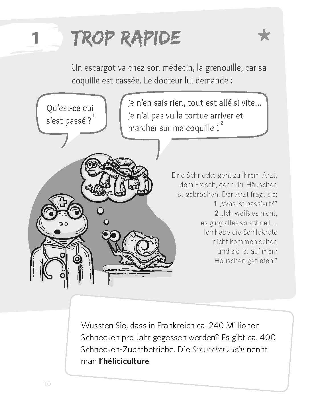 Beispielinhalt (Bild) PONS 101 Witze Französisch