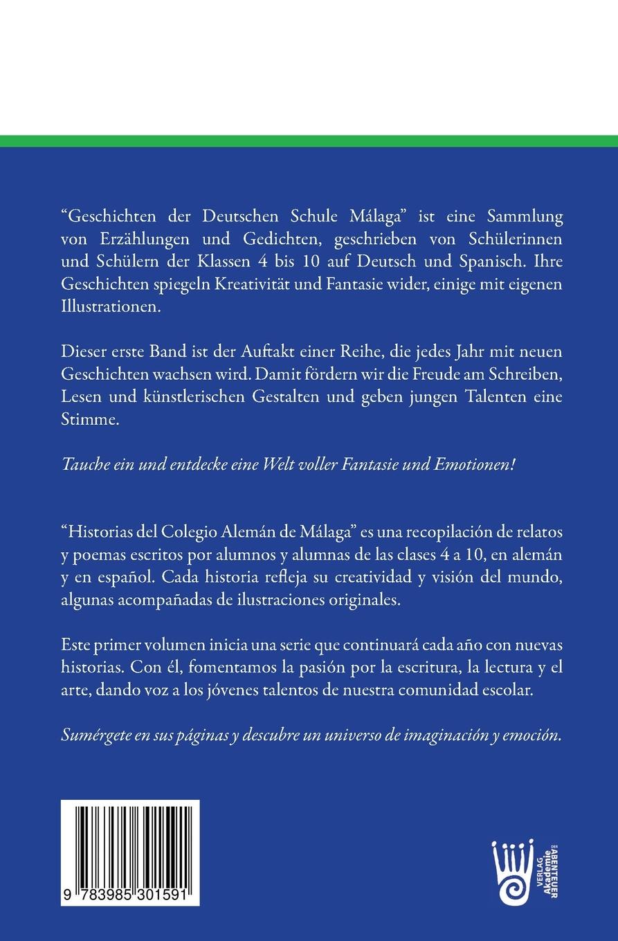 Rückseitencover Geschichten der Deutschen Schule Málaga - Historias del Colegio Alemán de Málaga