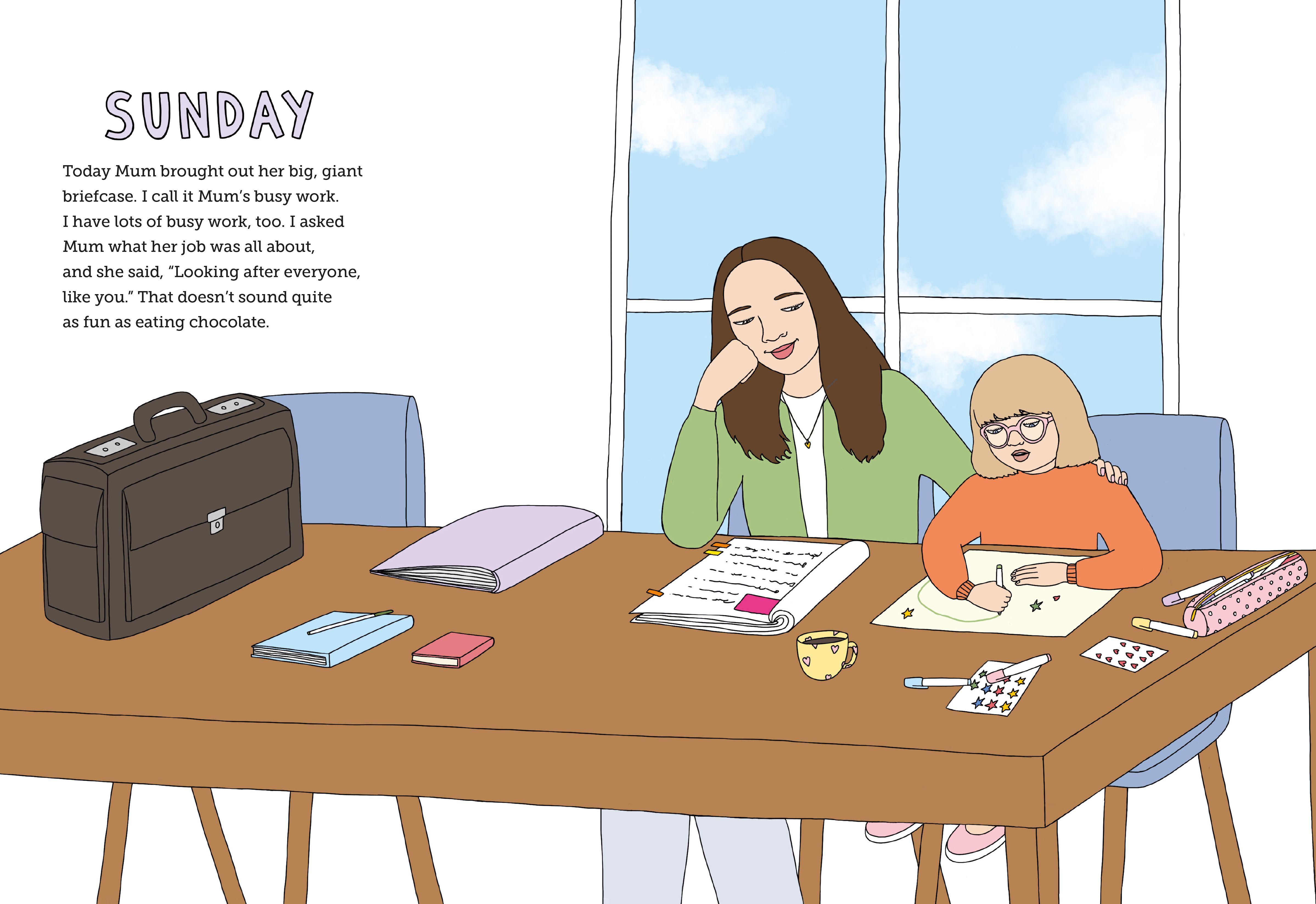Beispielinhalt (Bild) Mum's Busy Work
