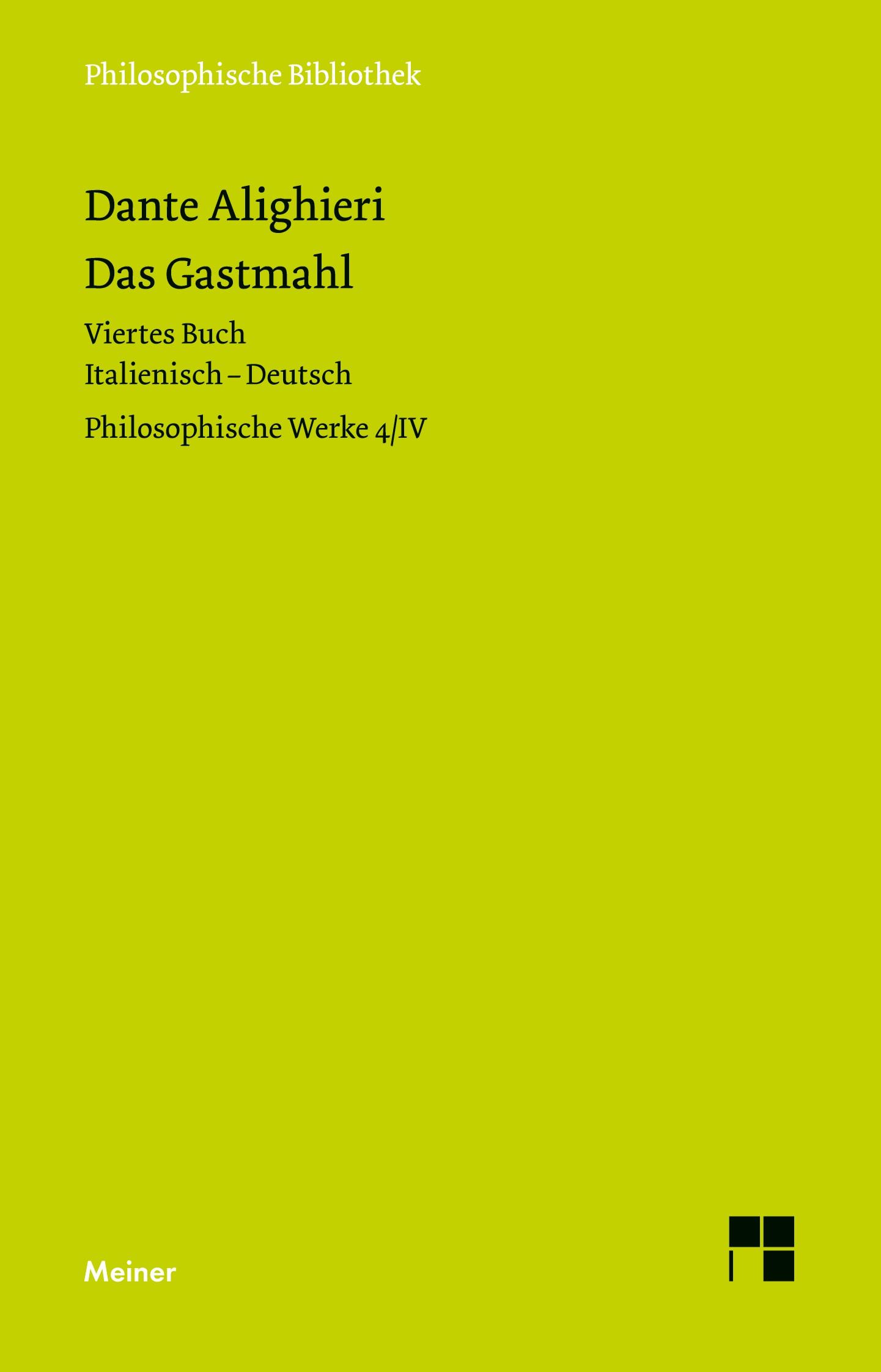 Vorderes Coverbild Das Gastmahl. Viertes Buch