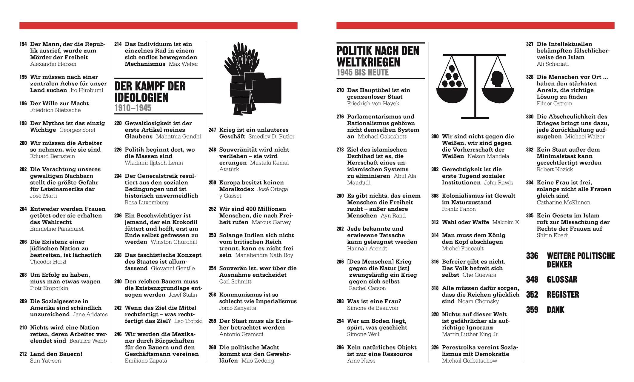 Beispielinhalt (Bild) Big Ideas. Das Politik-Buch