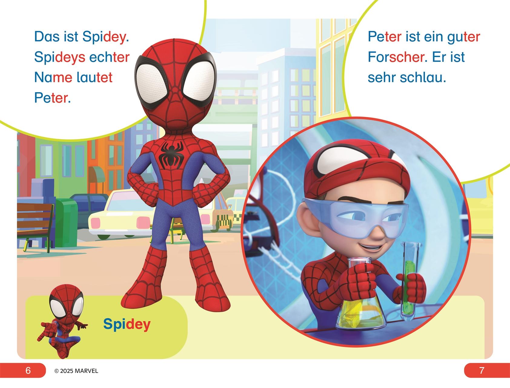 Beispielinhalt (Bild) SUPERLESER! Marvel Spidey und seine Super-Freunde Auf ins Abenteuer, Team Spidey!