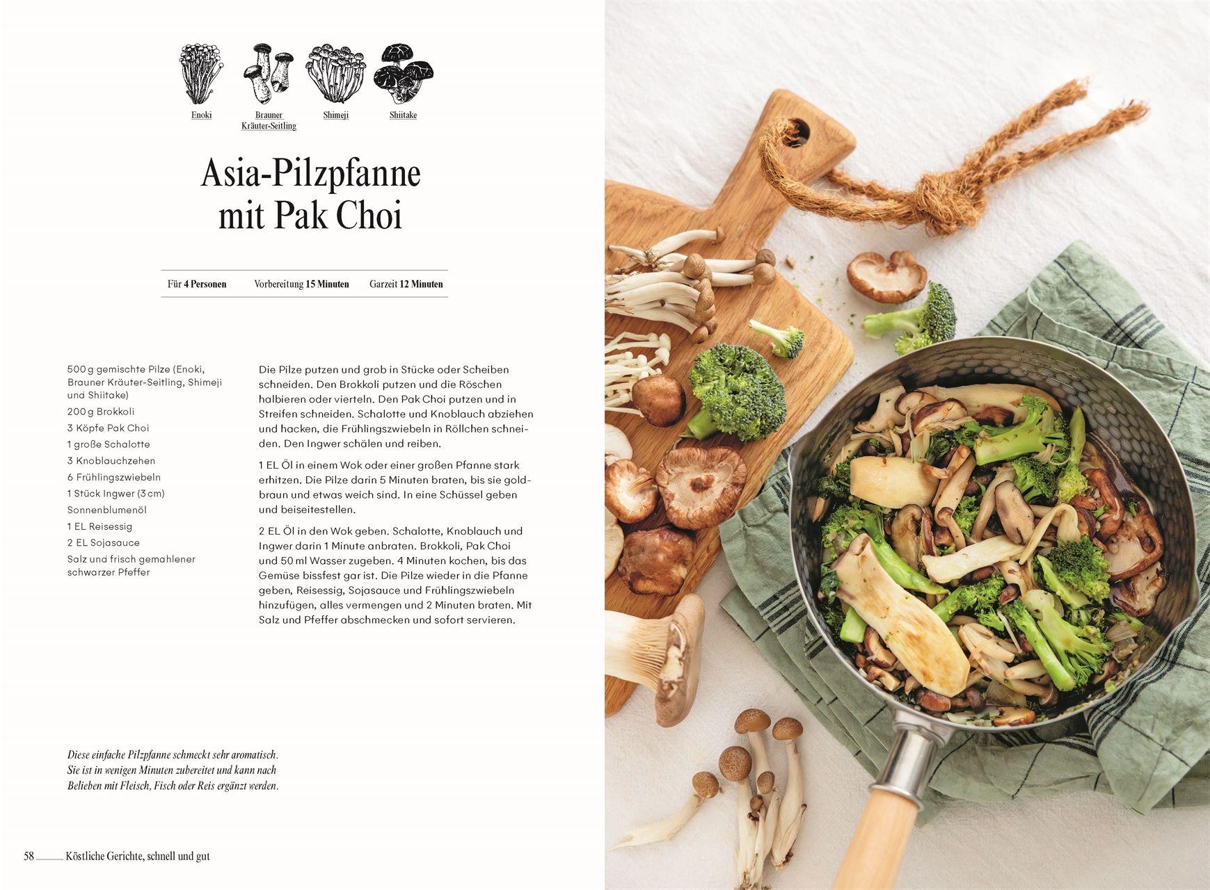 Beispielinhalt (Bild) Pilze. Das Kochbuch