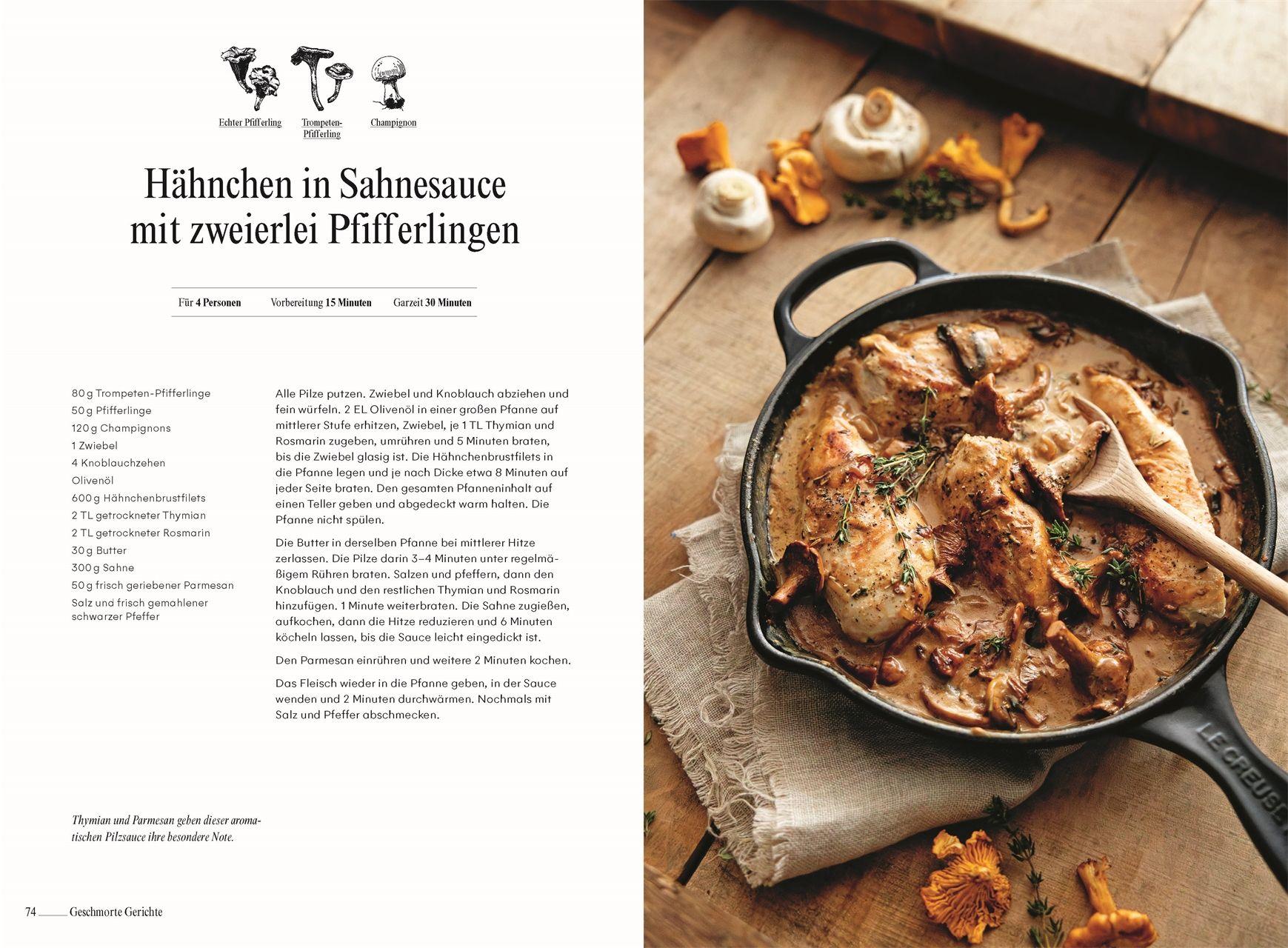 Beispielinhalt (Bild) Pilze. Das Kochbuch