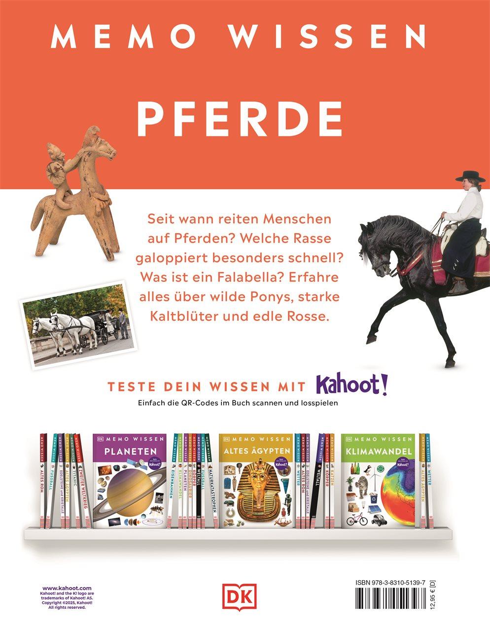 Rückseitencover memo Wissen. Pferde