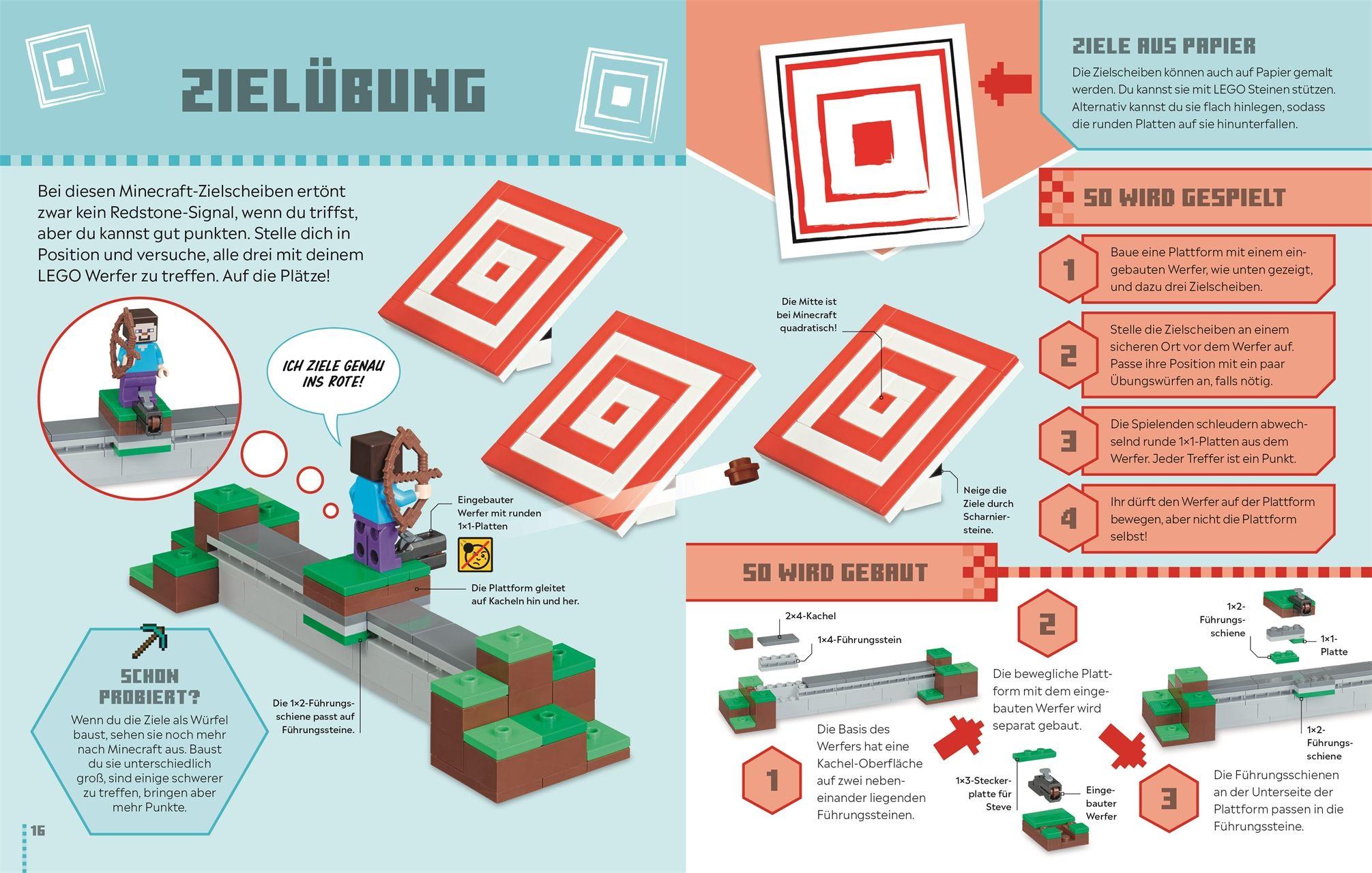 Beispielinhalt (Bild) LEGO® Minecraft® Das Spielebuch