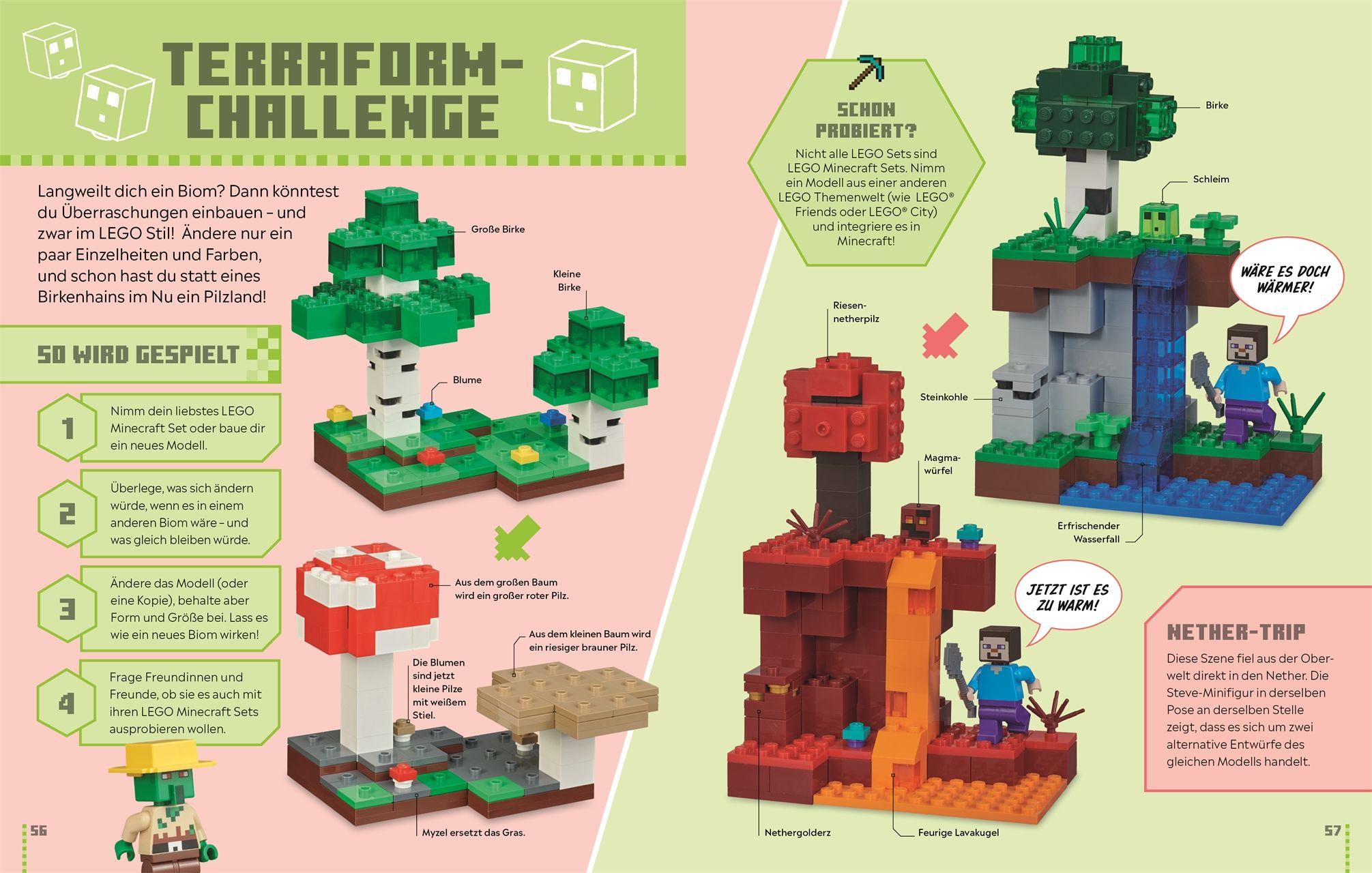Beispielinhalt (Bild) LEGO® Minecraft® Das Spielebuch