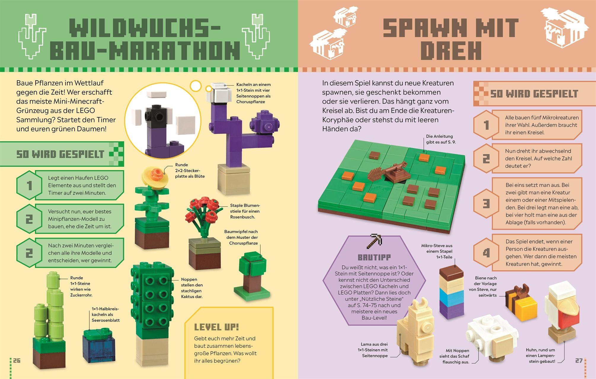 Beispielinhalt (Bild) LEGO® Minecraft® Das Spielebuch