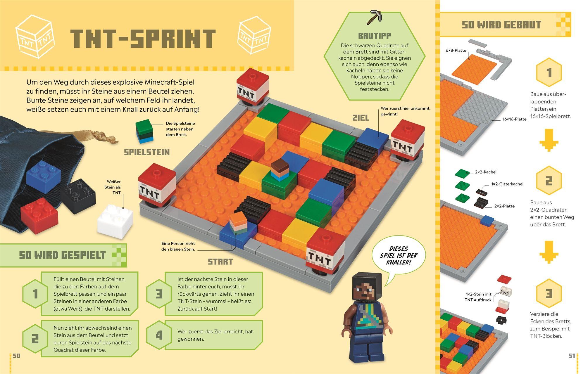 Beispielinhalt (Bild) LEGO® Minecraft® Das Spielebuch