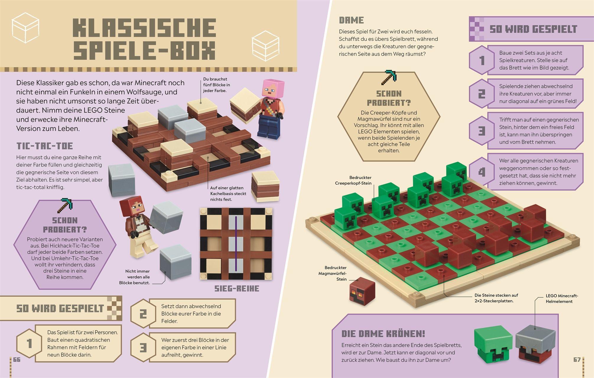 Beispielinhalt (Bild) LEGO® Minecraft® Das Spielebuch